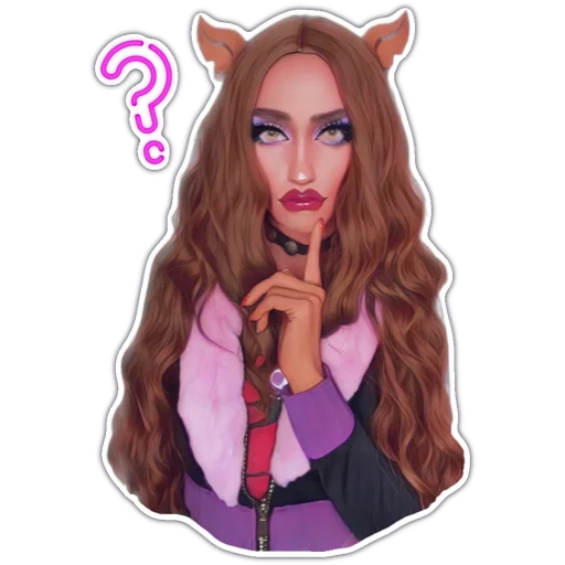 Эмодзи CLAWDEEN WOLF by VTURINANA (MONSTER HIGH)