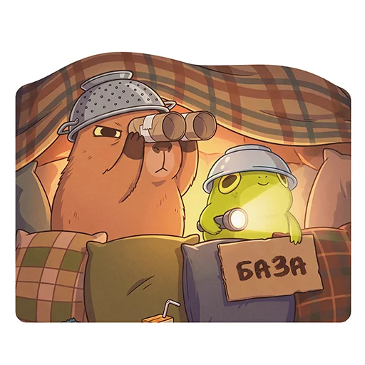 Эмодзи Capybara Comics