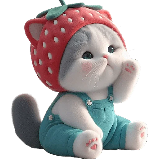 Эмодзи Клубничный мяу