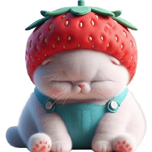 Эмодзи Клубничный мяу