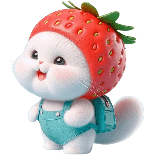 Эмодзи Клубничный мяу