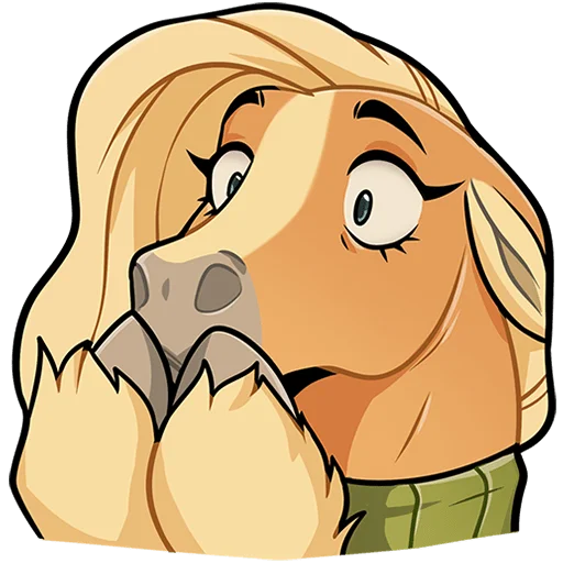 Эмодзи Лошадка Карамелька Без Текста