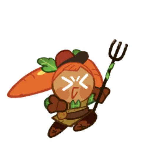 Эмодзи Carrot Cookie