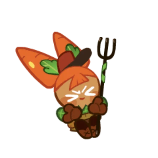 Эмодзи Carrot Cookie