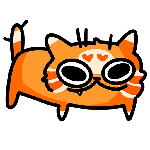 Эмодзи Рыжий кот Кешбэкс Без Текста