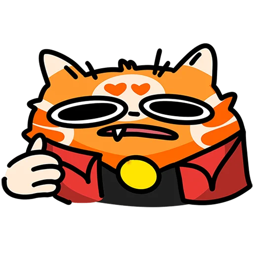 Эмодзи Рыжий кот Кешбэкс Без Текста