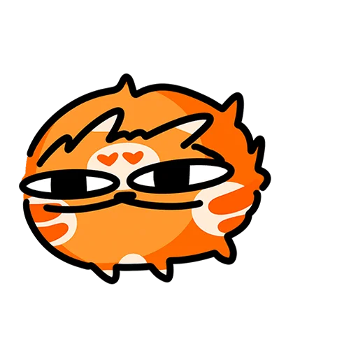 Эмодзи Рыжий кот Кешбэкс Без Текста