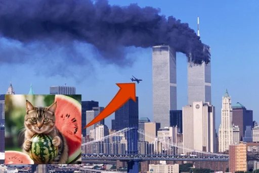 Эмодзи Cat And Watermelon