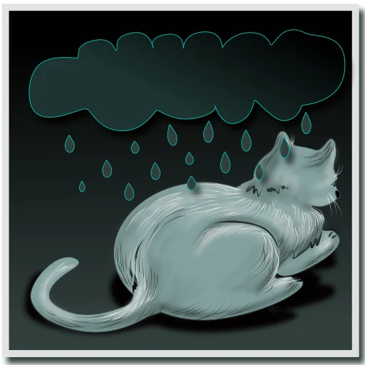 Эмодзи Просто Кот