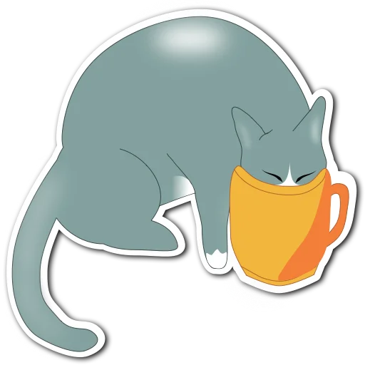 Эмодзи Просто Кот