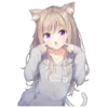 Эмодзи Catgirls in hoodies