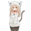 Эмодзи Catgirls in hoodies
