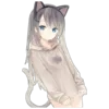 Эмодзи Catgirls in hoodies