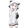 Эмодзи Catgirls in hoodies
