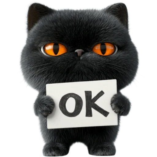 Эмодзи Угрюмый кот