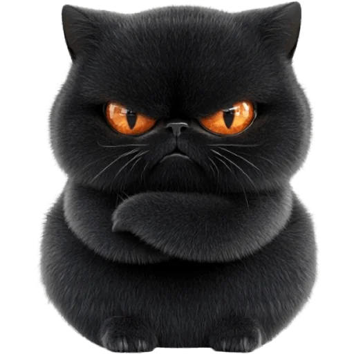 Эмодзи Угрюмый кот