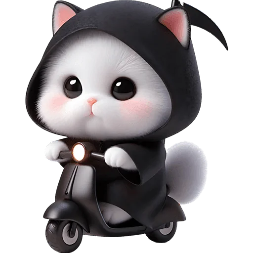 Эмодзи Мрачный котик