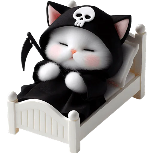 Эмодзи Мрачный котик