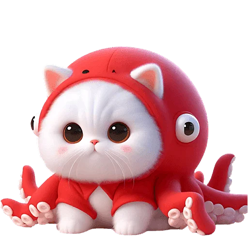 Эмодзи Кот кальмар