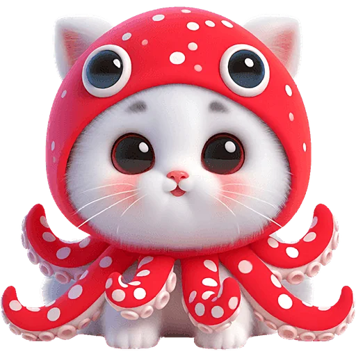 Эмодзи Кот кальмар