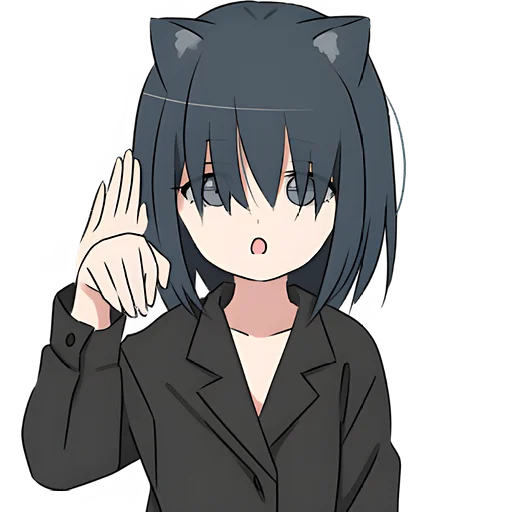 Эмодзи Кошечка тян