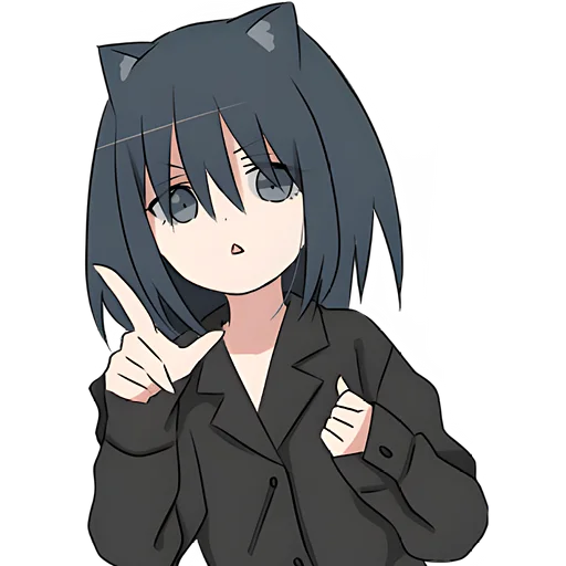 Эмодзи Кошечка тян