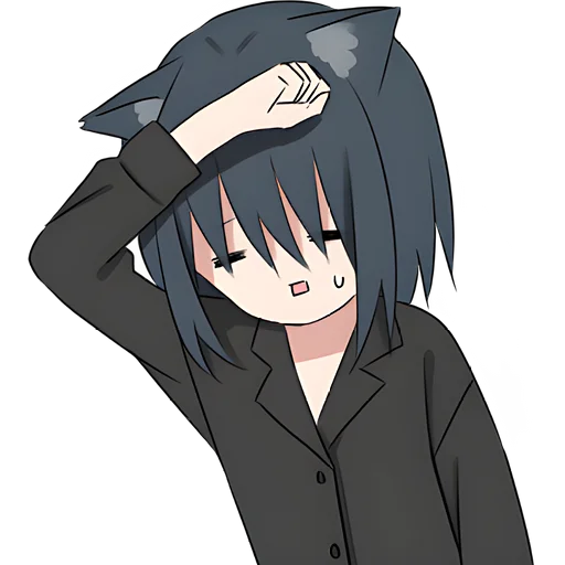 Эмодзи Кошечка тян