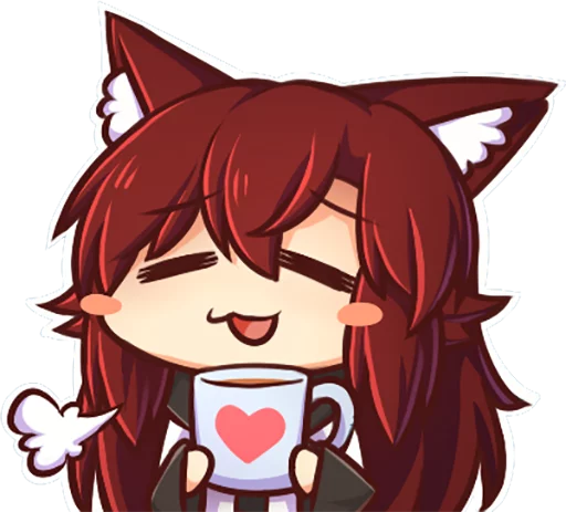 Эмодзи Cham's Wolf Waifu