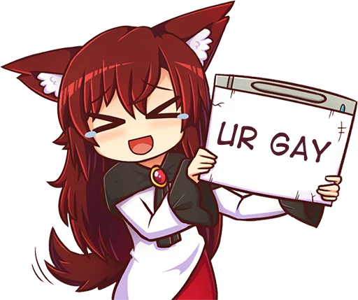 Эмодзи Cham's Wolf Waifu