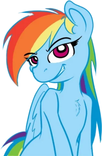 Эмодзи Rainbow Dash MLP