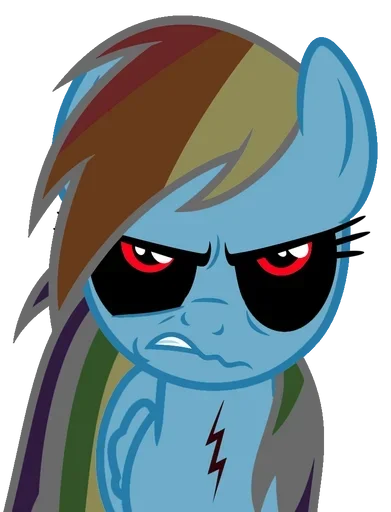 Эмодзи Rainbow Dash MLP