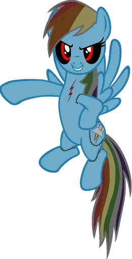 Эмодзи Rainbow Dash MLP