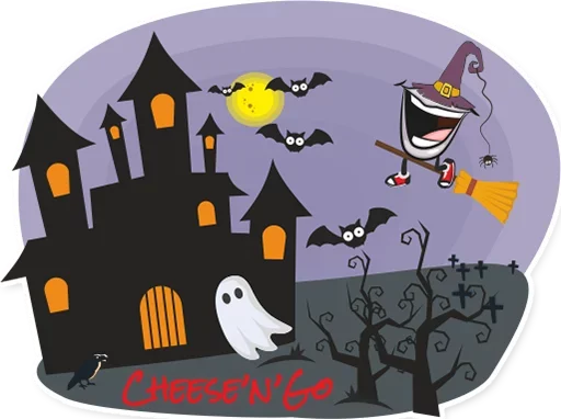 Эмодзи Cheese and Go Halloween