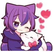 Эмодзи Чеширский котенок 2