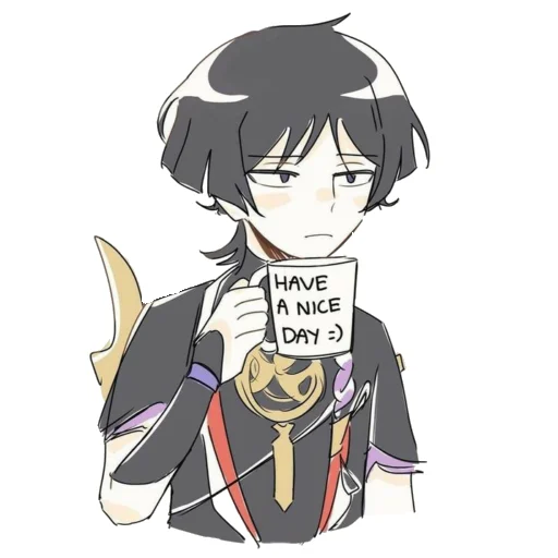 Эмодзи Chibi Scaramouche
