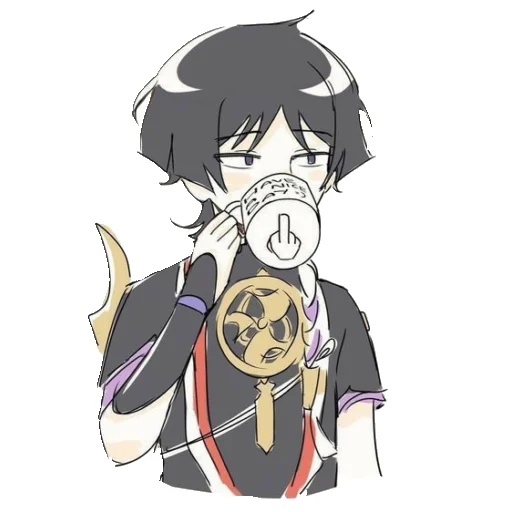 Эмодзи Chibi Scaramouche