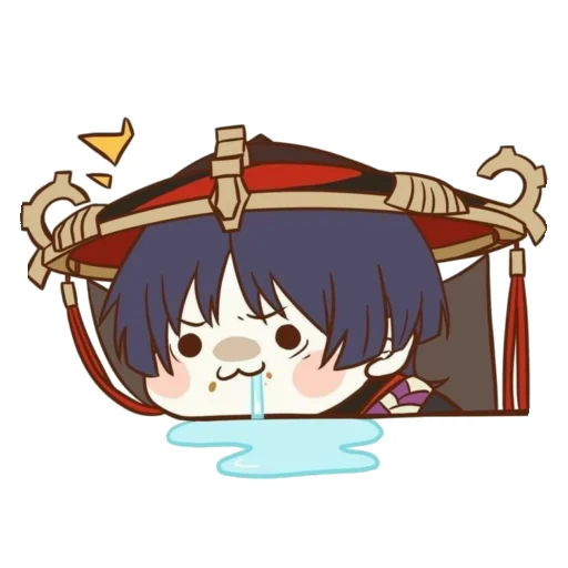 Эмодзи Chibi Scaramouche
