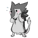 Эмодзи Chibi Sergal