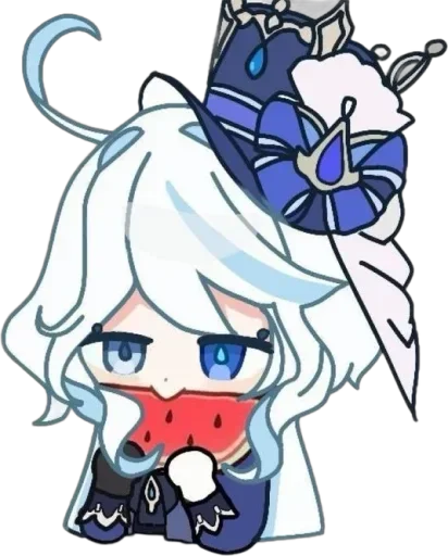 Эмодзи Chibi Furina