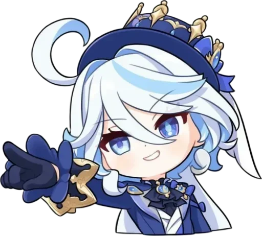 Эмодзи Chibi Furina