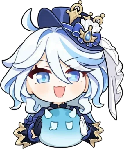 Эмодзи Chibi Furina