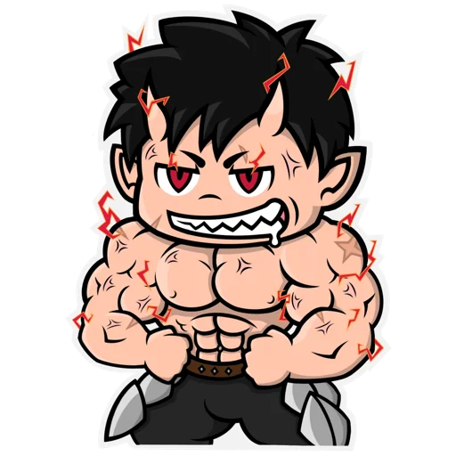 Эмодзи Chibi Demon for