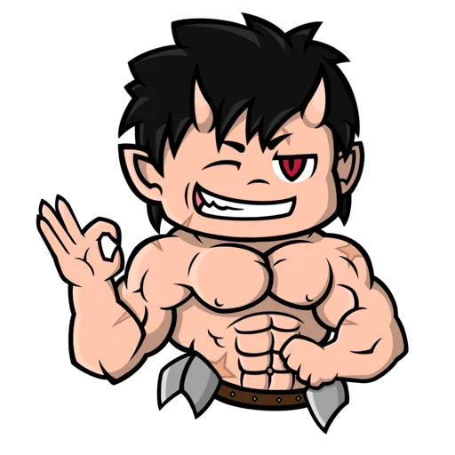 Эмодзи Chibi Demon for