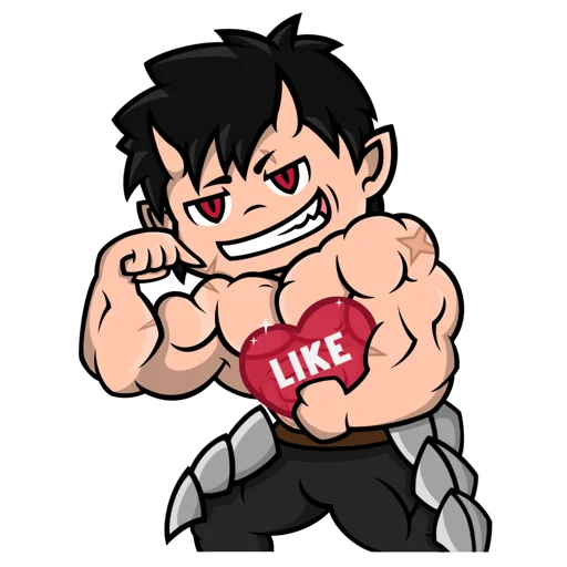 Эмодзи Chibi Demon for