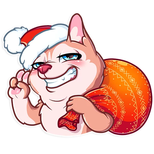 Эмодзи Christmas Dog
