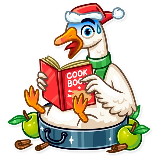 Эмодзи Christmas Goose