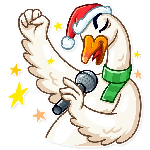 Эмодзи Christmas Goose