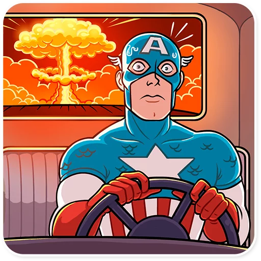 Эмодзи Captain America