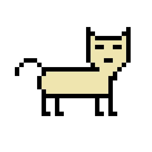 Эмодзи Color pixel cats