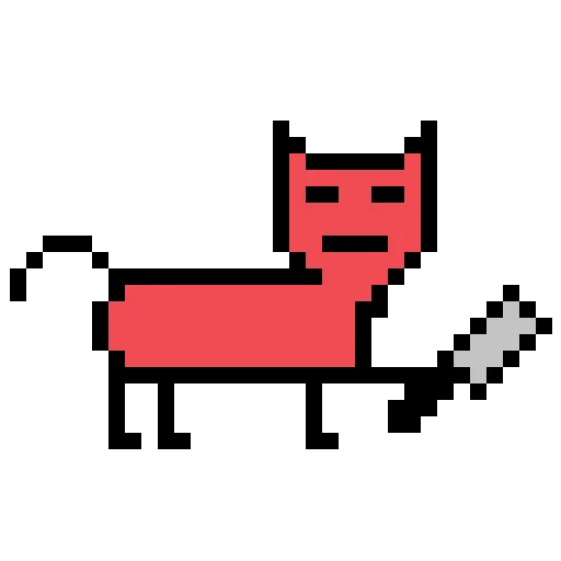 Эмодзи Color pixel cats